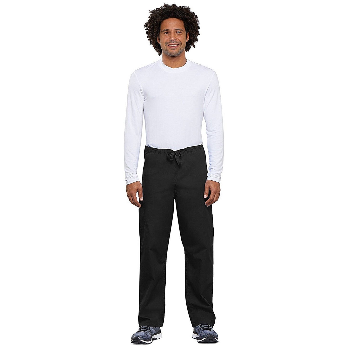 Cherokee 4100 Tall Leg Scrub Trousers, Black, Small, Short Leg Easy2Order : WIS17335