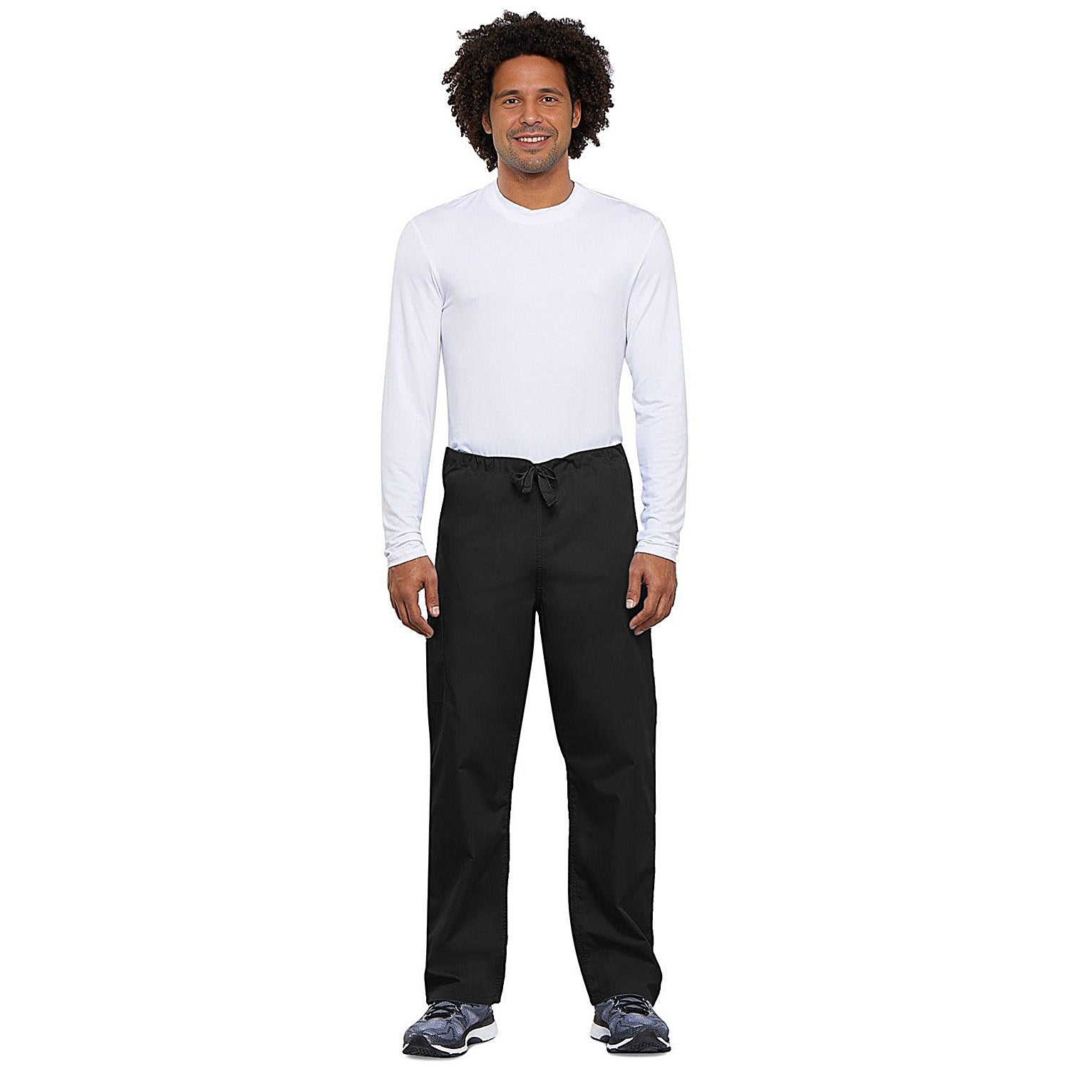 Cherokee 4100 Tall Leg Scrub Trousers, Black, Small, Short Leg Easy2Order : WIS17335