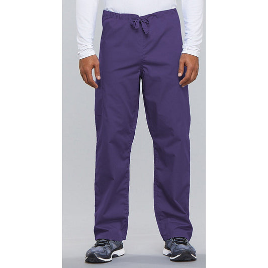 Cherokee 4100 Tall Leg Scrub Trousers, Grape Purple, Large, Tall Leg Easy2Order : WIS17465
