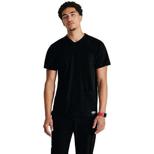 Skechers SKT193 Thesis Scrub Top, Black, Size XS