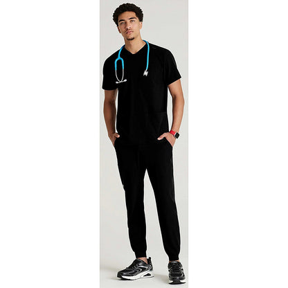 Skechers SKT193 Thesis Scrub Top, Black, Size XS