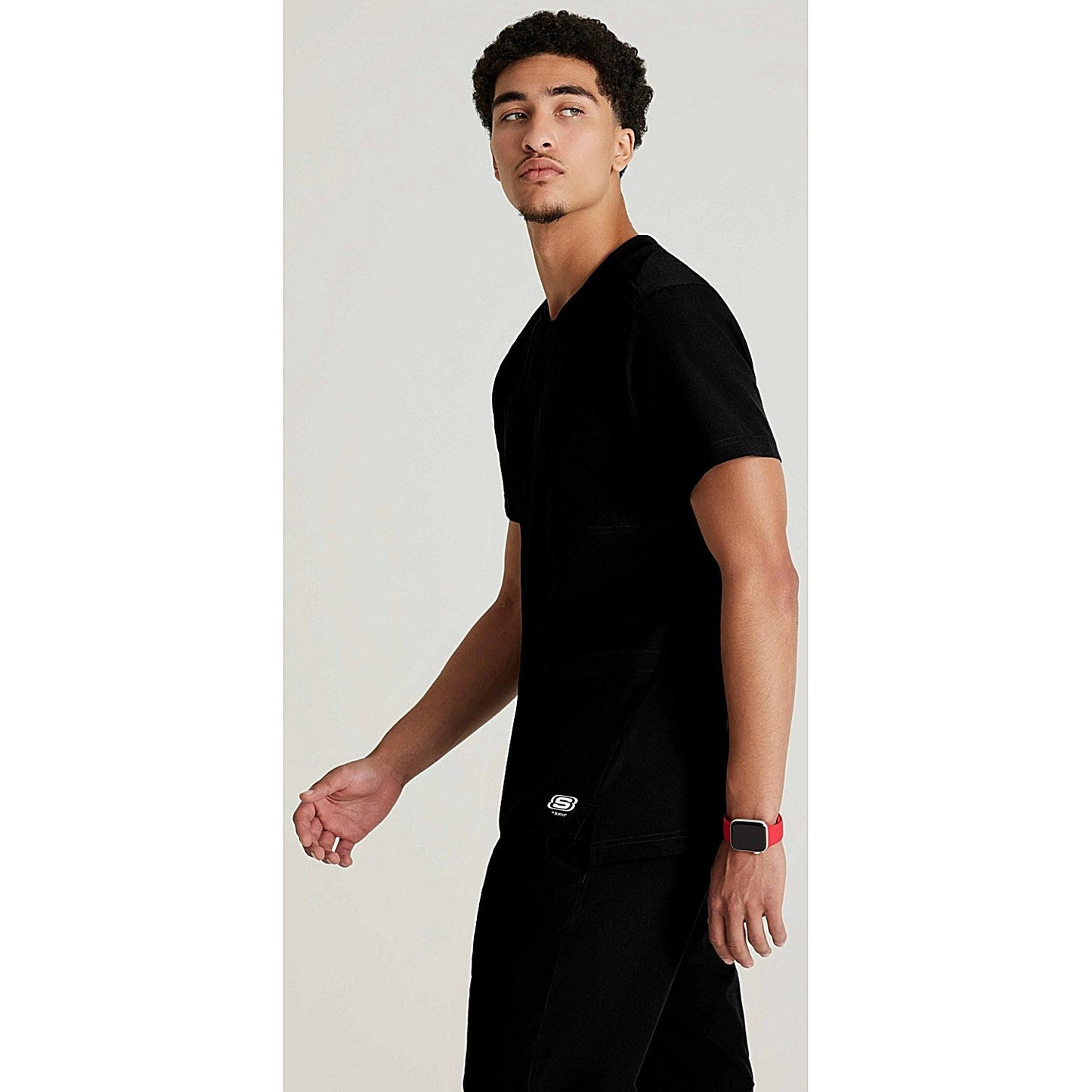 Skechers SKT193 Thesis Scrub Top, Black, Size Small