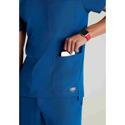 Skechers SKT193 Thesis Scrub Top, Royal Blue, Size Medium