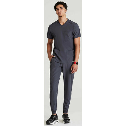 Skechers SKT193 Thesis Scrub Top, Pewter, Size XL