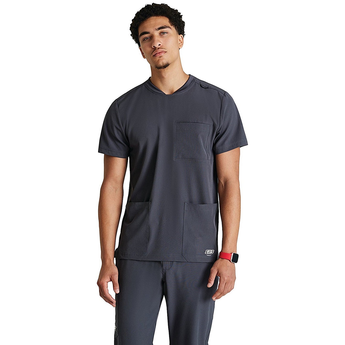 Skechers SKT193 Thesis Scrub Top, Pewter, Size 3XL