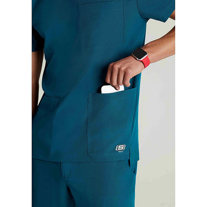 Skechers SKT193 Thesis Scrub Top, Bahama, Size 4XL