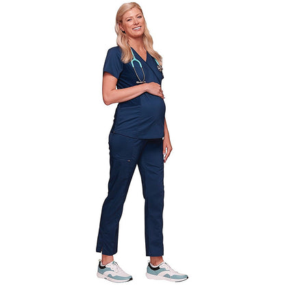 Cherokee Revolution WWE688 Maternity Top, Navy, Size Large