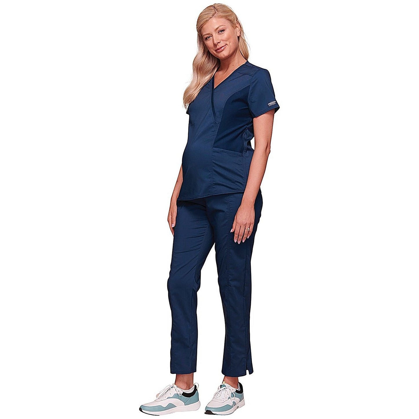 Cherokee Revolution WWE688 Maternity Top, Navy, Size XS