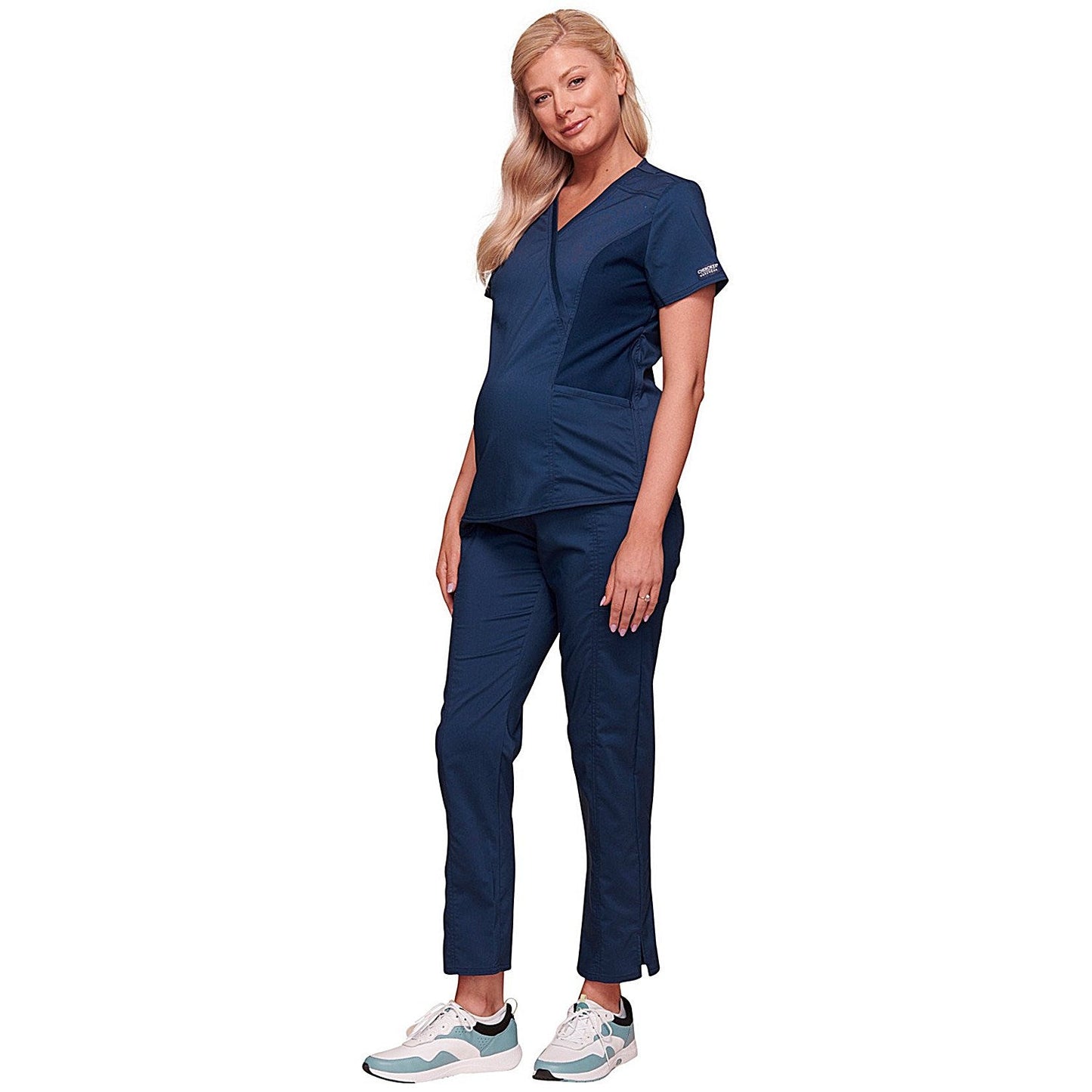 Cherokee Revolution WWE688 Maternity Top, Navy, Size XS