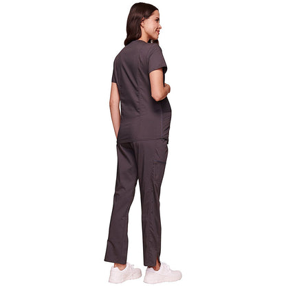 Cherokee Revolution WWE688 Maternity Top, Pewter, Size 3XL