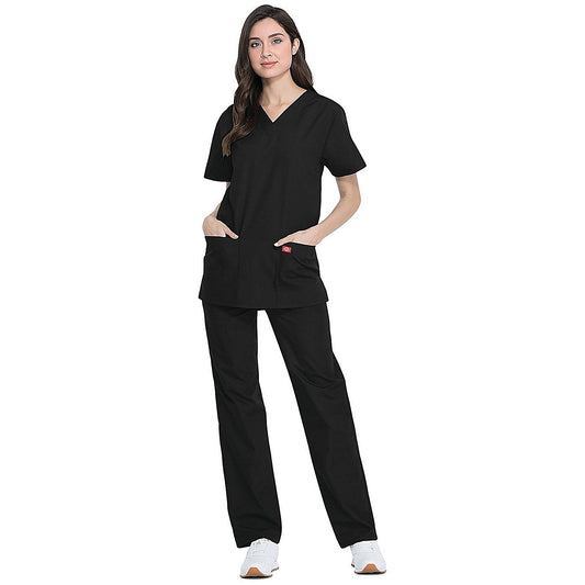 Dickies DKP520C Unisex Scrub Set Top and Trousers, Black, Size 2XS Easy2Order : WIS21430