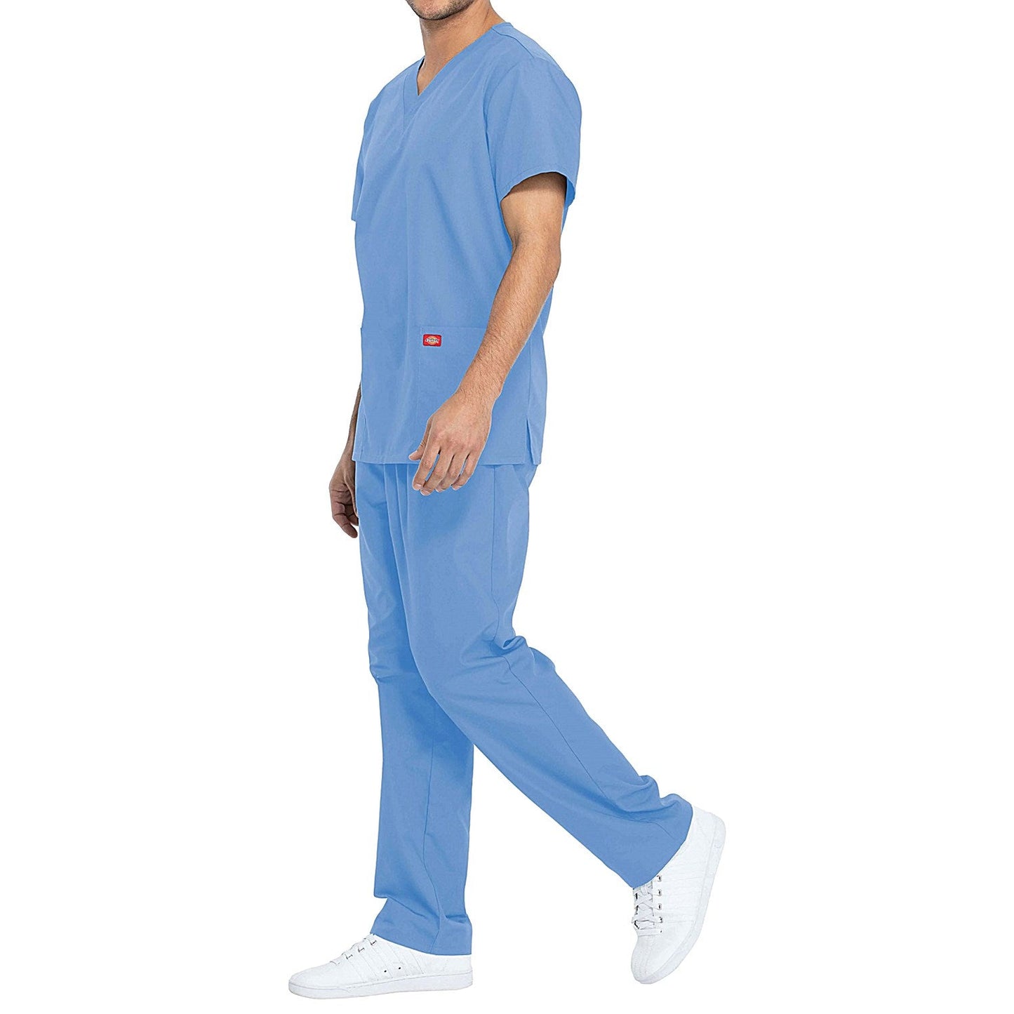 Dickies DKP520C Unisex Scrub Set Top and Trousers, Ceil Blue, Size Large
