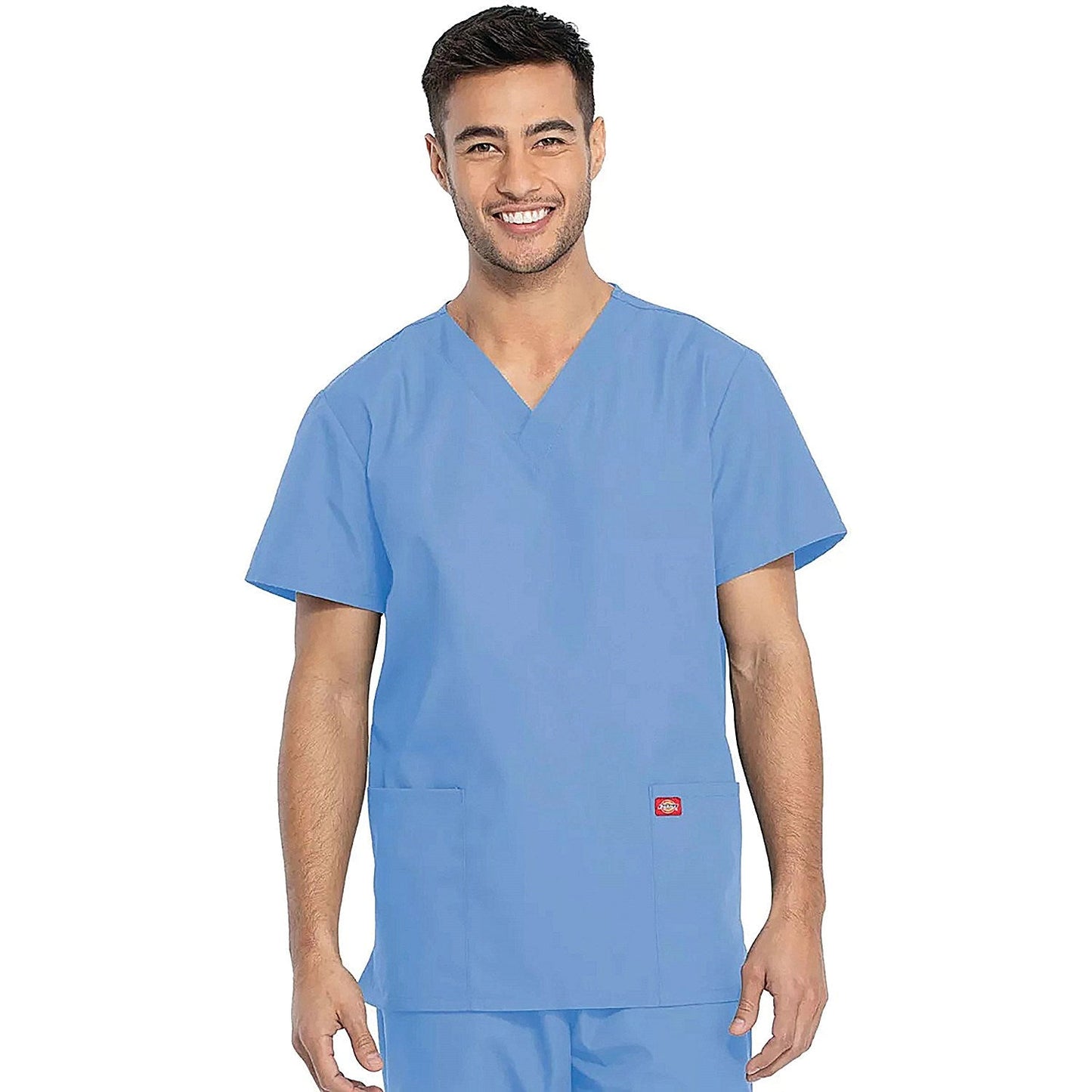 Dickies DKP520C Unisex Scrub Set Top and Trousers, Ceil Blue, Size Large