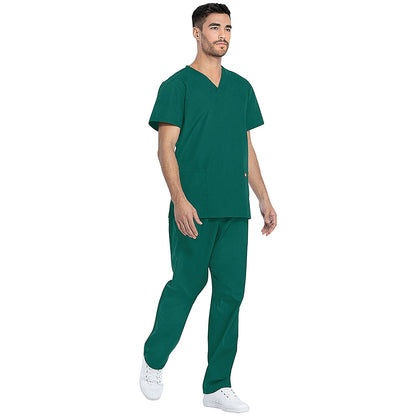 Dickies DKP520C Unisex Scrub Set Top and Trousers, Hunter Green, Size XS