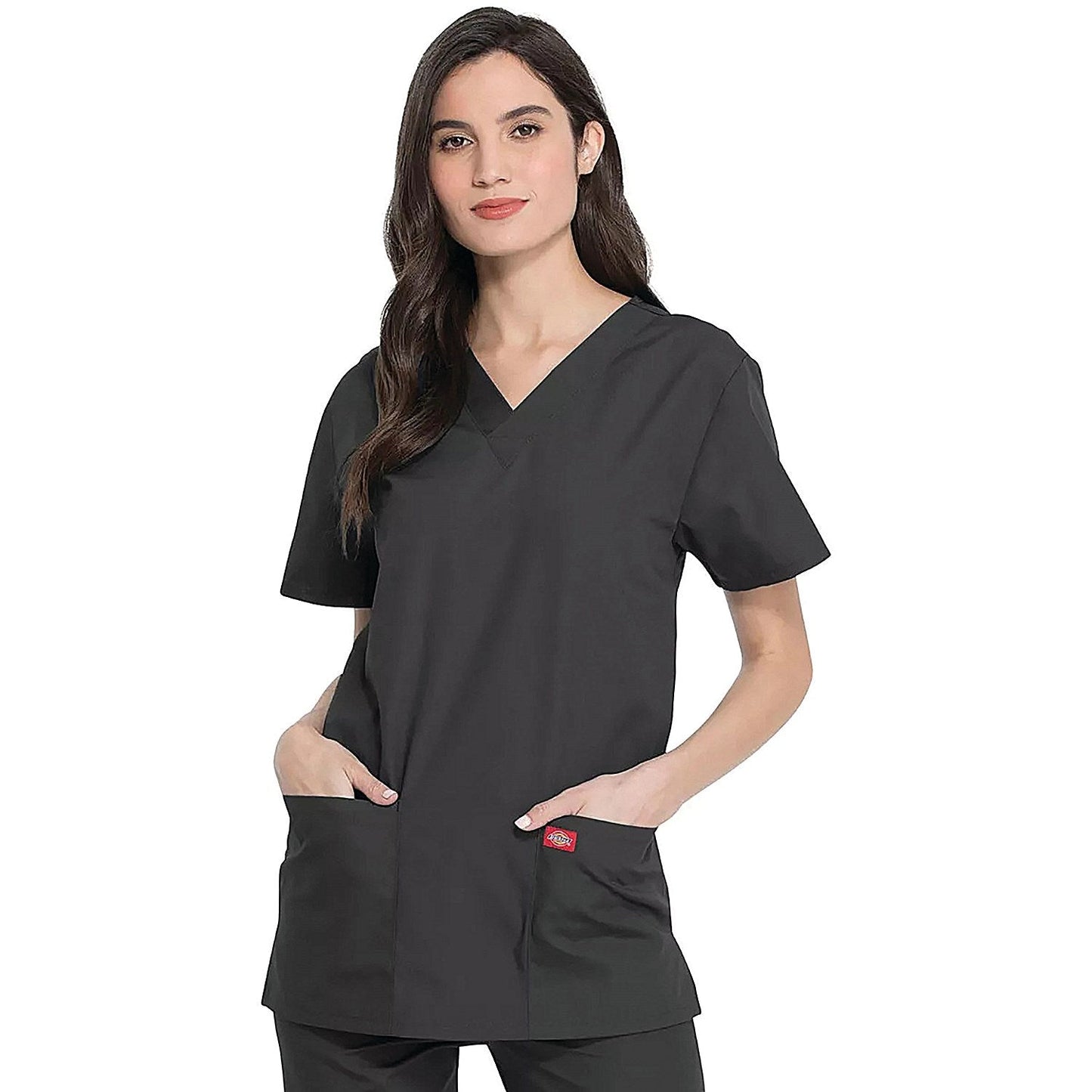 Dickies DKP520C Unisex Scrub Set Top and Trousers, Pewter, Size Medium