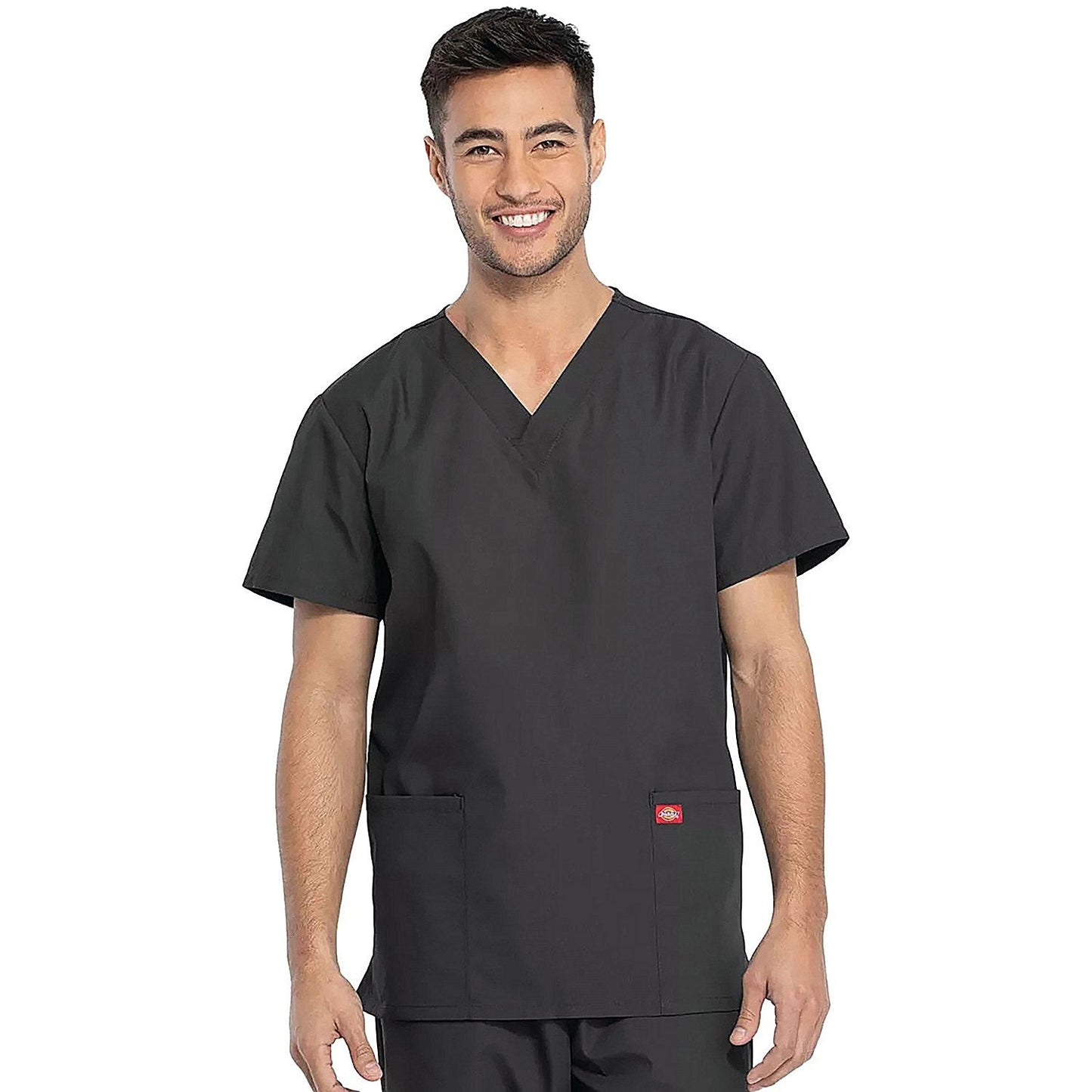 Dickies DKP520C Unisex Scrub Set Top and Trousers, Pewter, Size XS