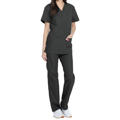 Dickies DKP520C Unisex Scrub Set Top and Trousers, Pewter, Size XS