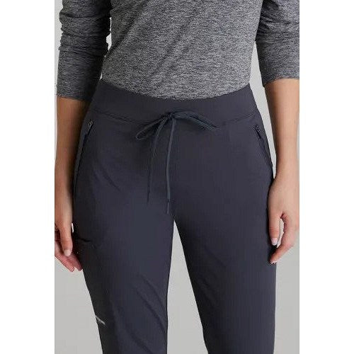 Skechers Slip-ins Glide Knit Flare Scrub Trousers, Pewter Grey, Small, Regular Leg Easy2Order : WIS21511
