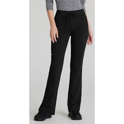 Skechers Slip-ins Glide Knit Flare Scrub Trousers, Black, XL, Tall Leg