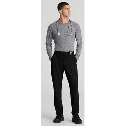 Skechers Slip-ins Rebound Knit Scrub Trousers, Black, Small, Short Leg