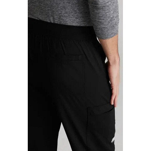 Skechers Slip-ins Rebound Knit Scrub Trousers, Black, Small, Short Leg