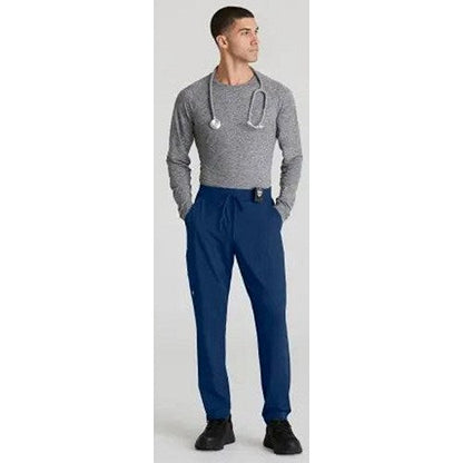 Skechers Slip-ins Rebound Knit Scrub Trousers, Navy Blue, Small, Short Leg