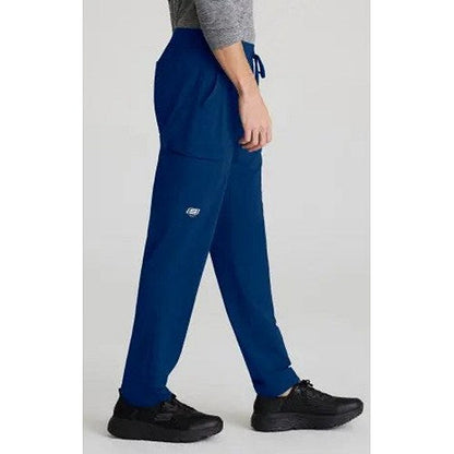 Skechers Slip-ins Rebound Knit Scrub Trousers, Navy Blue, Small, Short Leg
