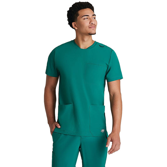 Skechers SKT193 Thesis Scrub Top, Hunter Green, Size XS