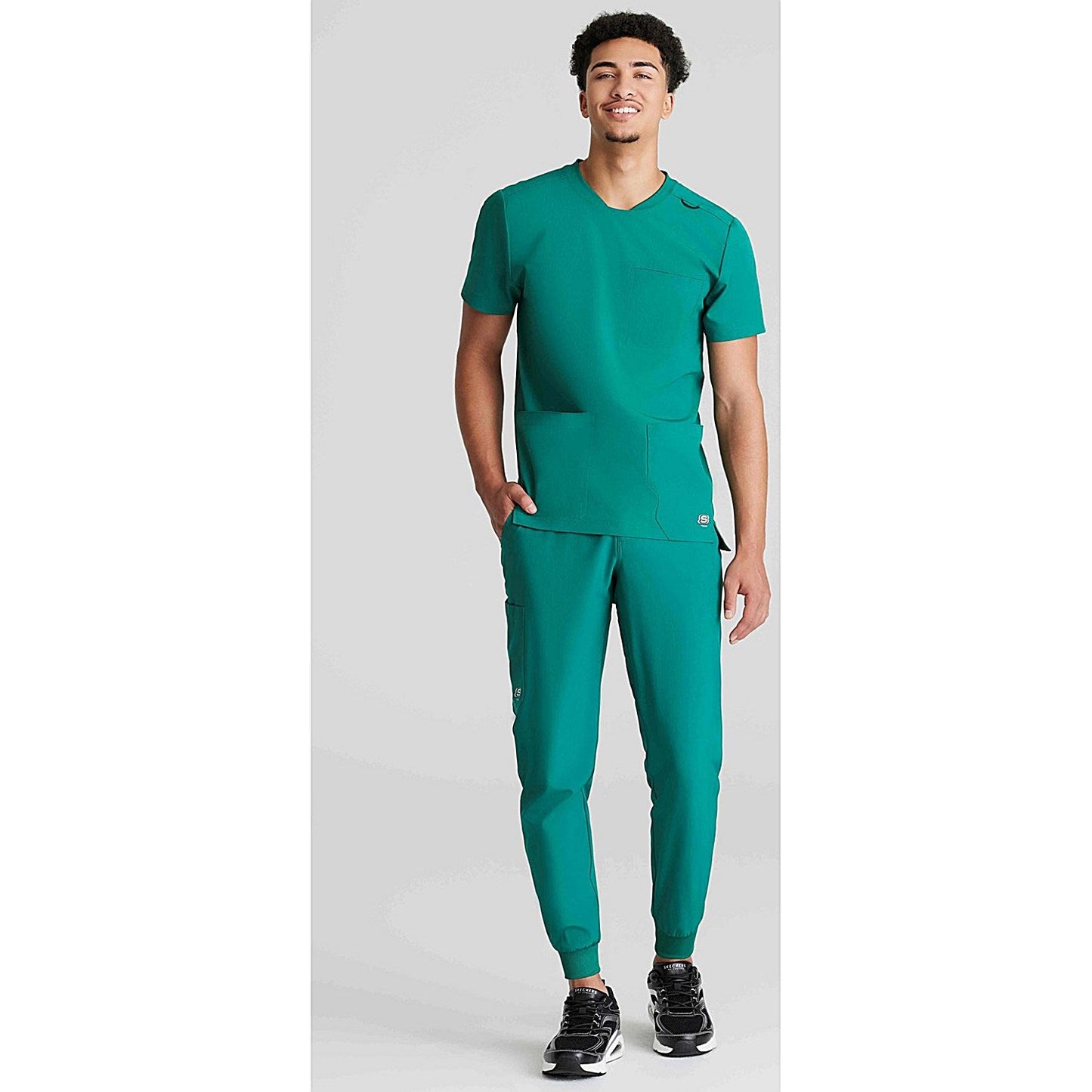 Skechers SKT193 Thesis Scrub Top, Hunter Green, Size XS