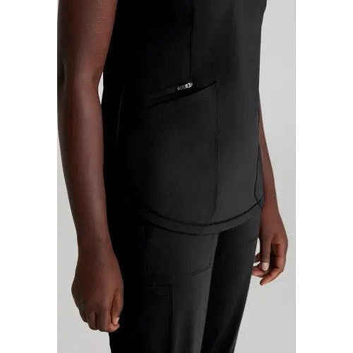 Skechers Slip-ins Serene Knit Scrub Top, Black, 2XL Easy2Order : WIS21910
