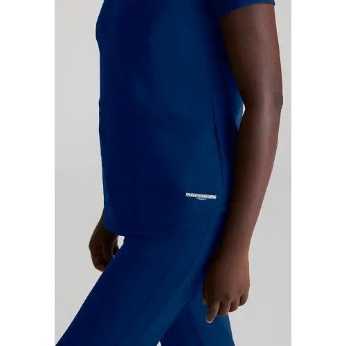 Skechers Slip-ins Serene Knit Scrub Top, Navy Blue, 4XL