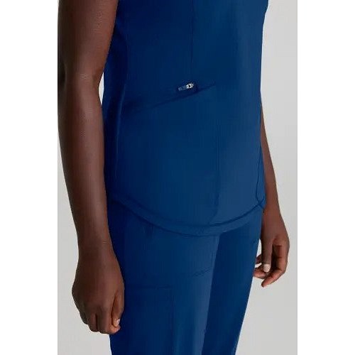 Skechers Slip-ins Serene Knit Scrub Top, Navy Blue, 4XL