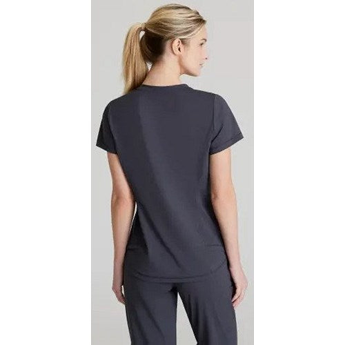 Skechers Slip-ins Flow Knit Scrub Top, Pewter Grey, Large