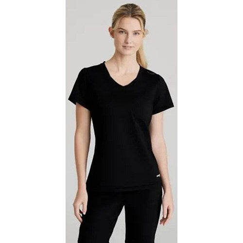 Skechers Slip-ins Flow Knit Scrub Top, Black, 3XL