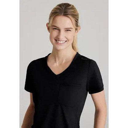 Skechers Slip-ins Flow Knit Scrub Top, Black, 3XL