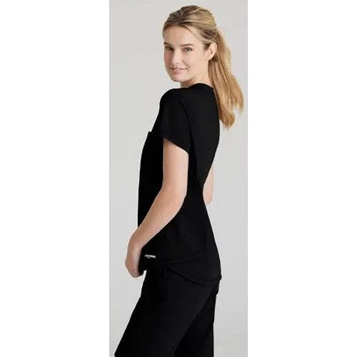 Skechers Slip-ins Flow Knit Scrub Top, Black, 3XL