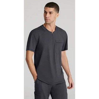 Skechers Slip-ins Flex Knit Scrub Top, Pewter Grey, XS