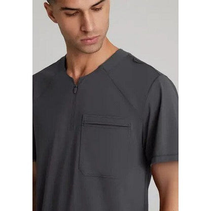 Skechers Slip-ins Flex Knit Scrub Top, Pewter Grey, XS