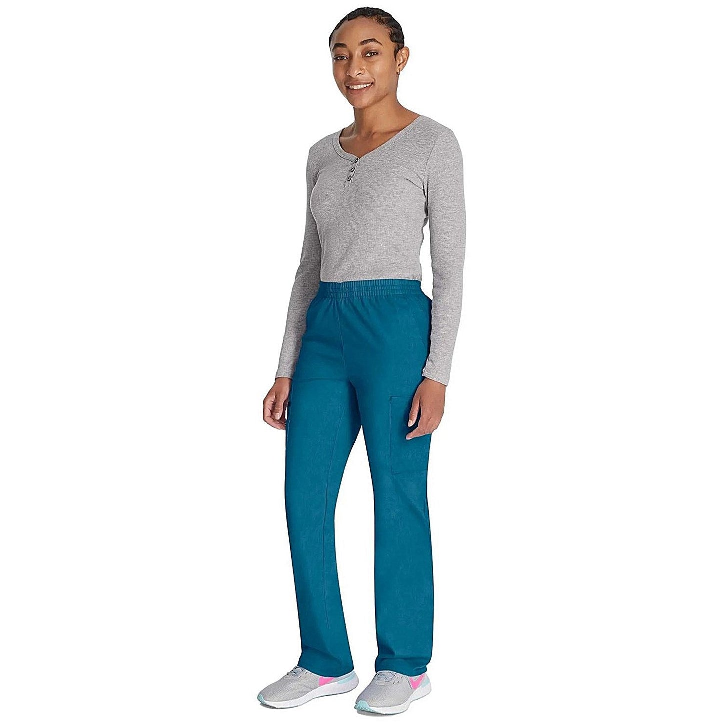 Dickies Signature Tapered Leg Scrub Pants, Caribbean Blue, XL