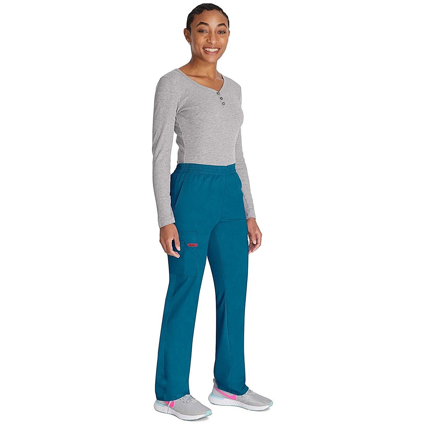 Dickies Signature Tapered Leg Scrub Pants, Caribbean Blue, XL