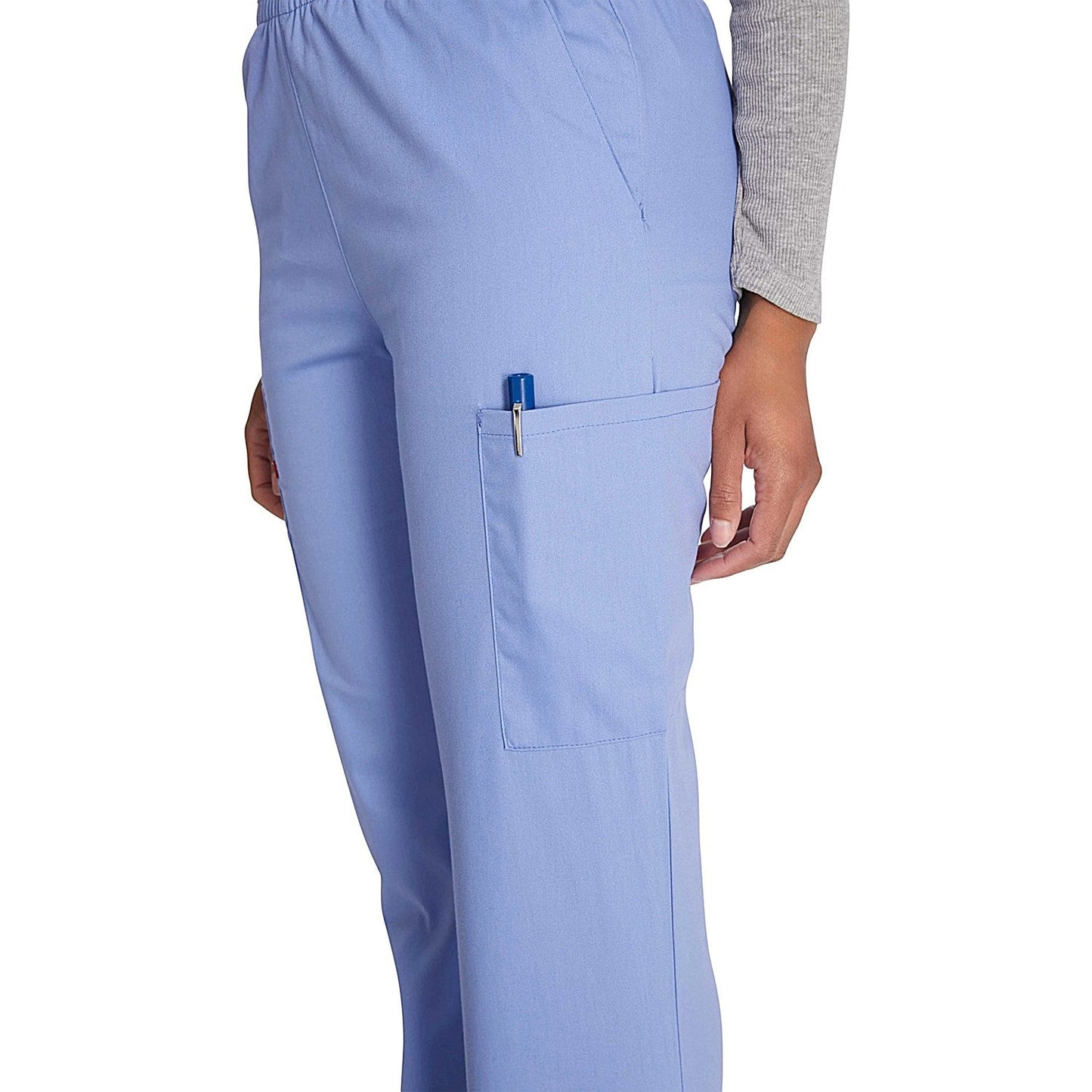 Dickies Signature Tapered Leg Scrub Pants, Ceil Blue, Small