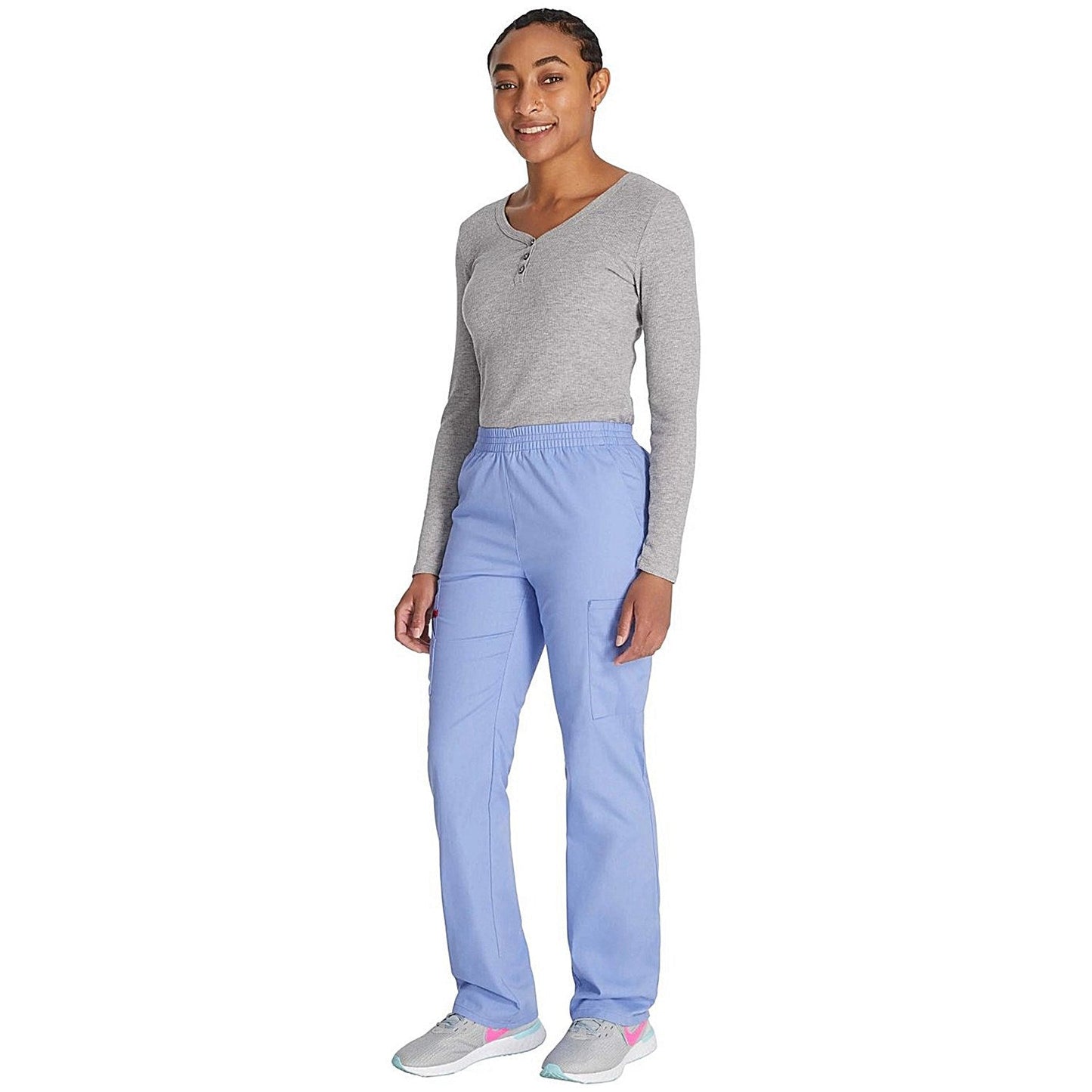 Dickies Signature Tapered Leg Scrub Pants, Ceil Blue, Small