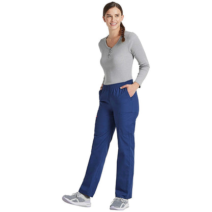 Dickies Signature Tapered Leg Scrub Pants, Navy Blue, Small