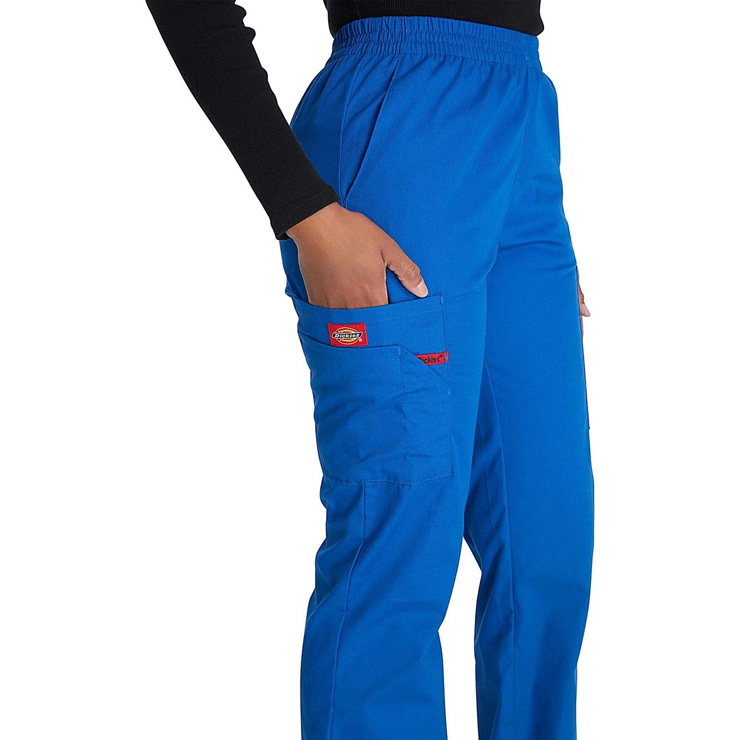 Dickies Signature Tapered Leg Scrub Pants, Royal Blue, 3XL