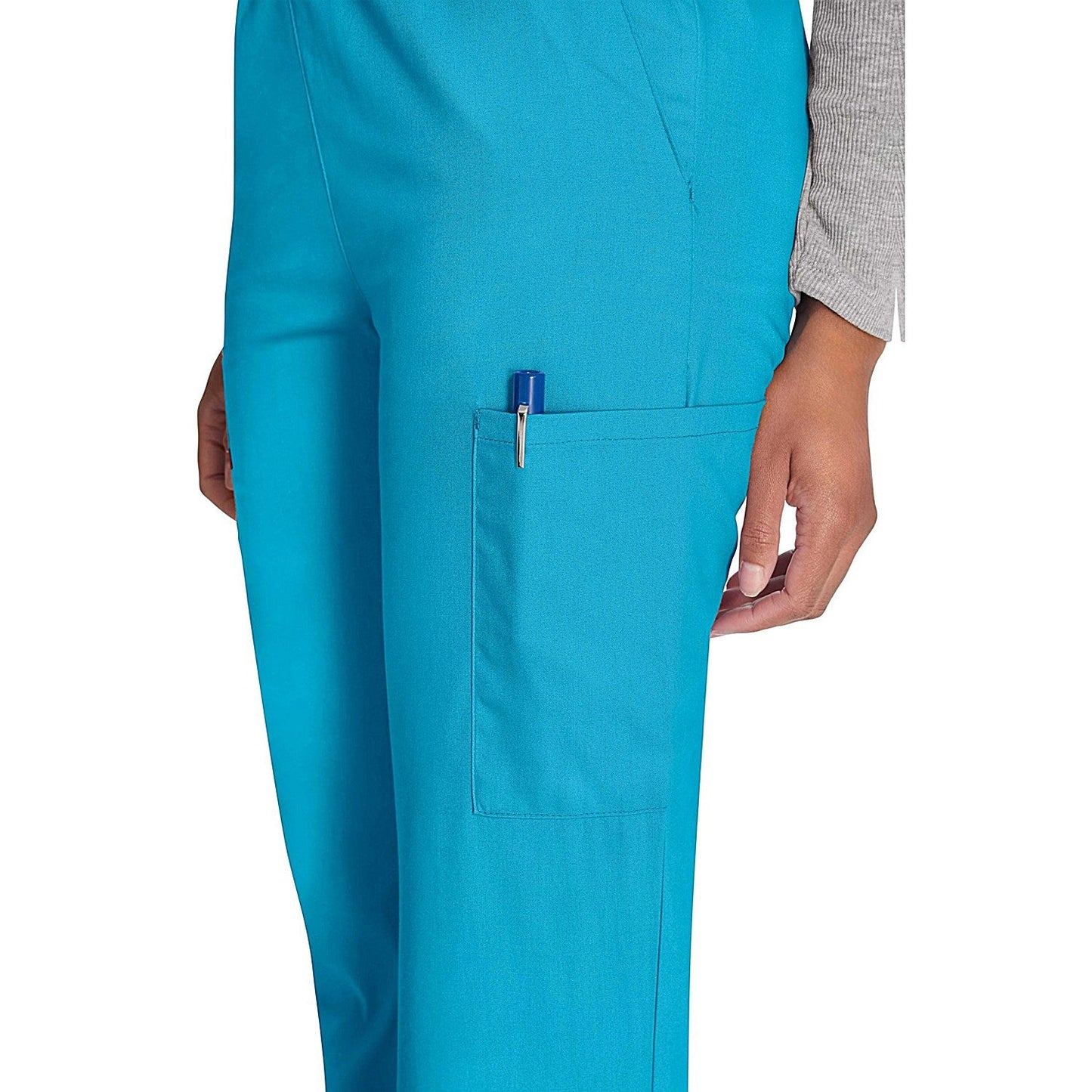 Dickies Signature Tapered Leg Scrub Pants, Teal, XL
