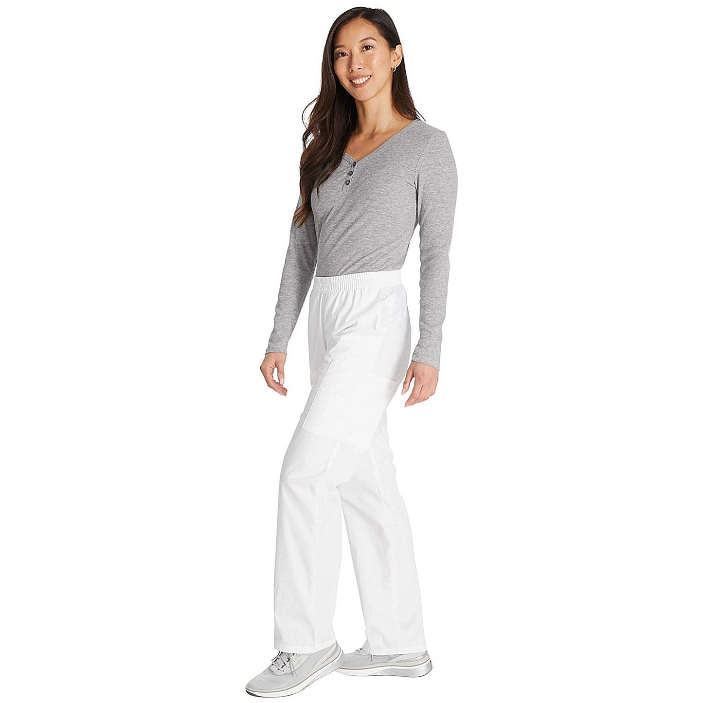 Dickies Signature Tapered Leg Scrub Pants, White, 2XL