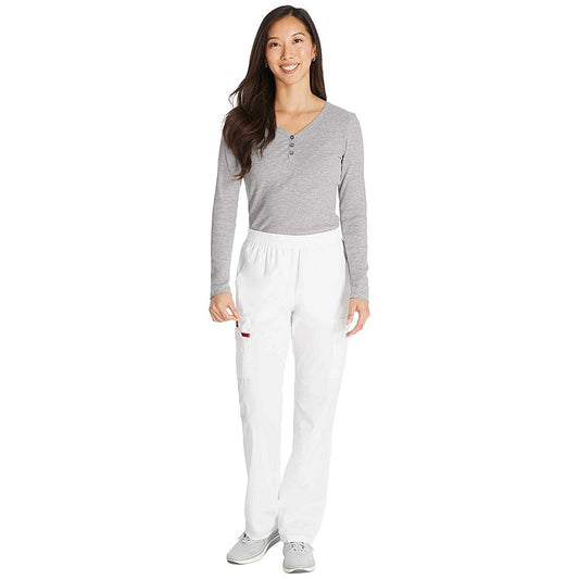 Dickies Signature Tapered Leg Scrub Pants, White, XL