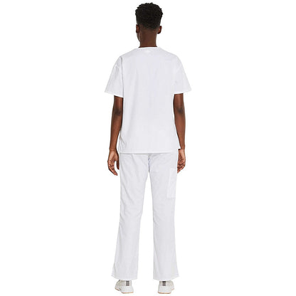 Dickies Signature V-neck Scrub Top, White, XS Easy2Order : WIS22461