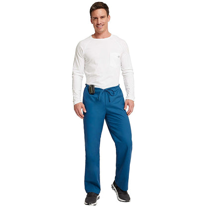 Dickies Signature Drawstring Scrub Bottoms, Caribbean Blue, 2XS