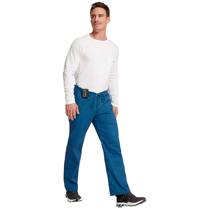 Dickies Signature Drawstring Scrub Bottoms, Caribbean Blue, 2XS